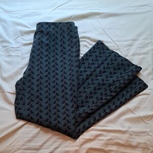Black and Gray Patterned Pants